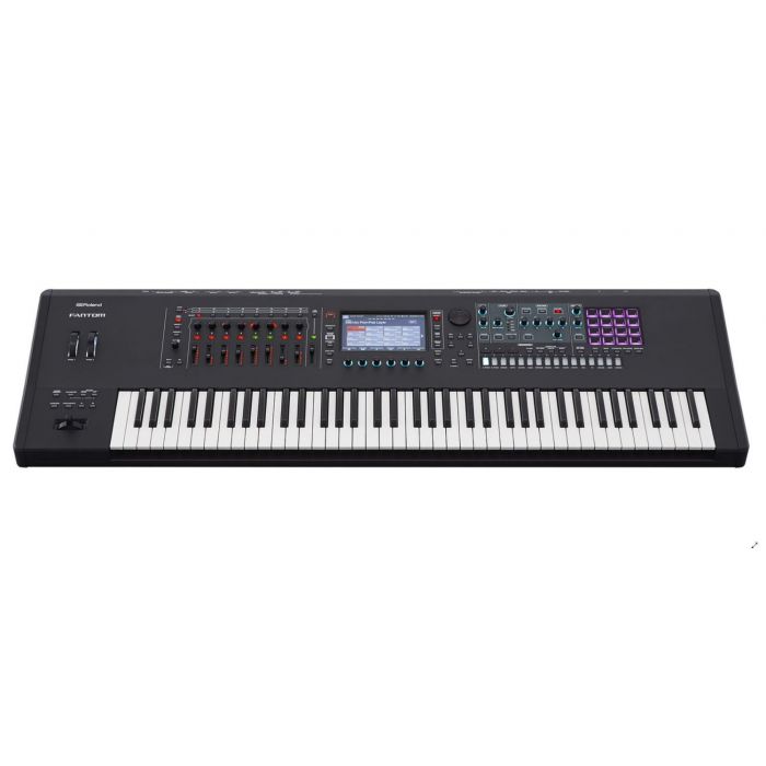 Roland Fantom-7 Synthesizer Keyboard Front Angle