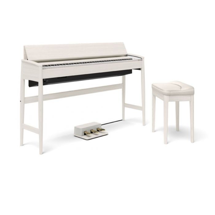 Roland Kiyola KF-10 Digital Piano with Stool Sheer White