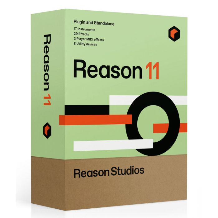 Full packaged view of Reason 11 Digital Audio Workstation