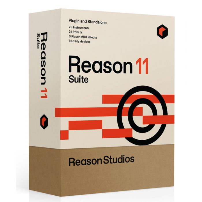 Full packaged view of an Upgrade to Reason 11 Suite