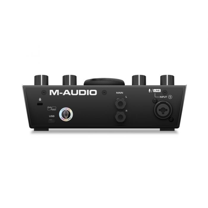 Rear input panel view of an M-Audio AIR 192|4 Audio Interface