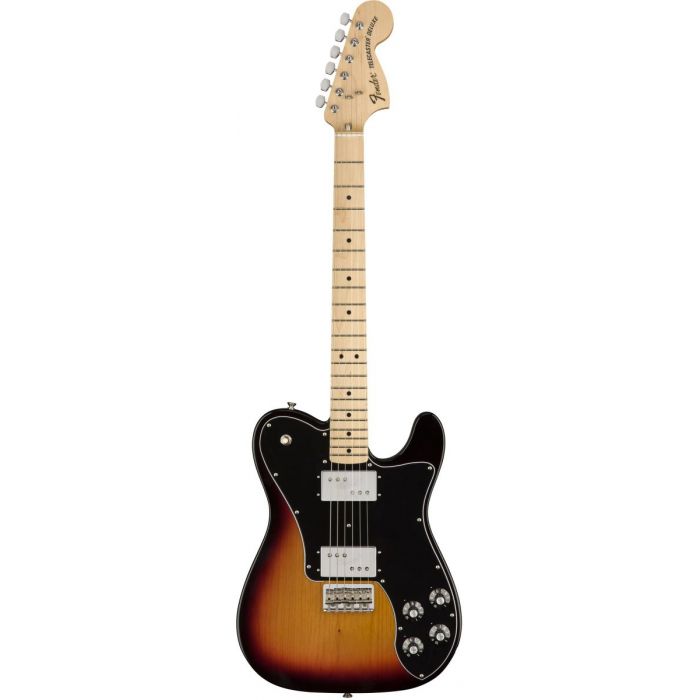 Full frontal view of a Fender Classic Series 72 Telecaster Deluxe 3-Colour Sunburst