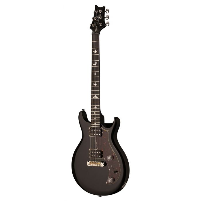 Front angled view of a PRS SE Mira Electric Guitar in Black