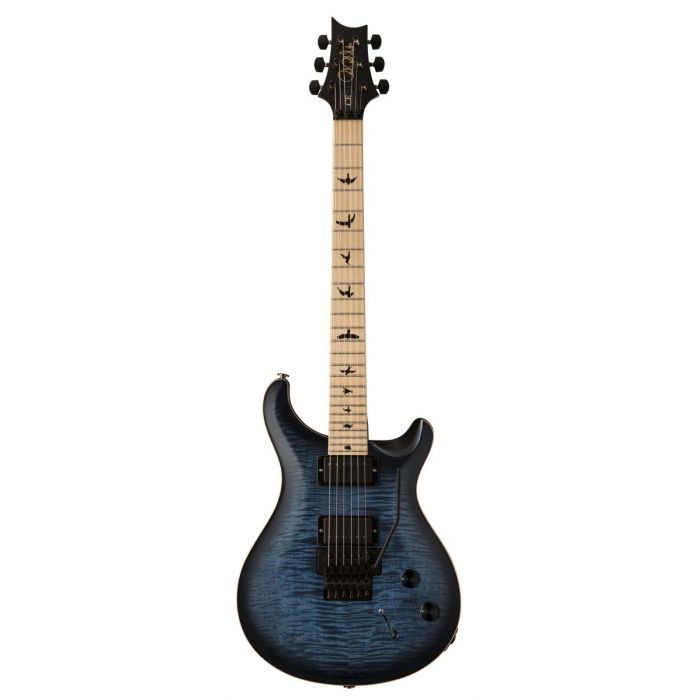 Full frontal view of a PRS DW CE24 Floyd Faded Blue Smokeburst Guitar