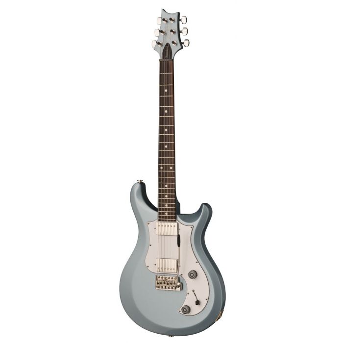 Front right angled view of a PRS S2 Standard 22 Electric Guitar Frost Blue Metallic