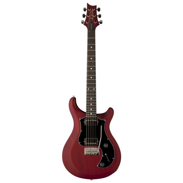 Full frontal view of a PRS S2 Satin Standard 22 Electric Guitar Vintage Cherry