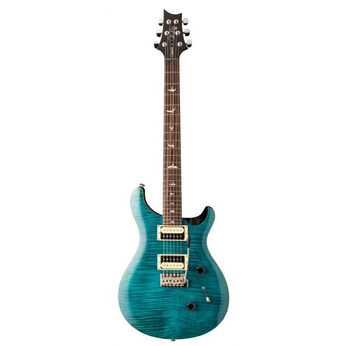 Full frontal view of a PRS SE Custom 24 Sapphire Electric Guitar
