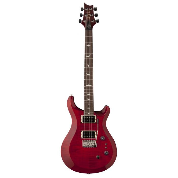 Full frontal view of a PRS 35th Anniversary S2 Custom 24 Scarlet Red