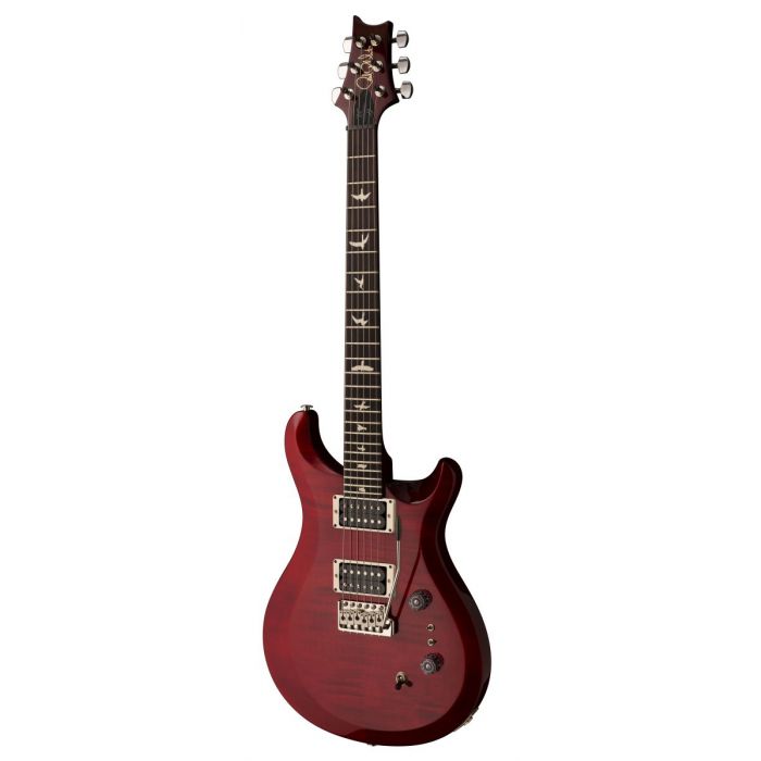 Front angled view of a PRS 35th Anniversary S2 Custom 24 Scarlet Red