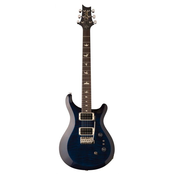 Full frontal view of a PRS 35th Anniversary S2 Custom 24 Whale Blue
