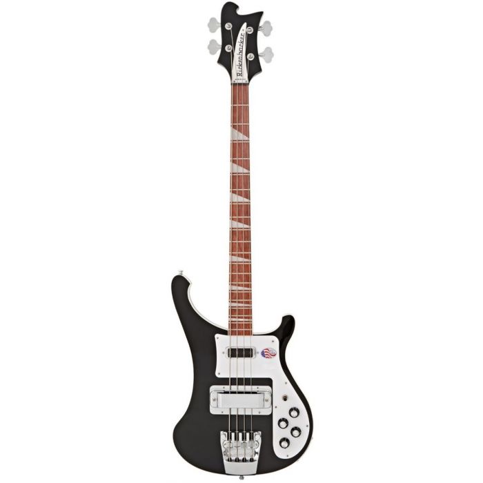 Full frontal view of a Rickenbacker 4003 Electric Bass Guitar in a Jetglo finish