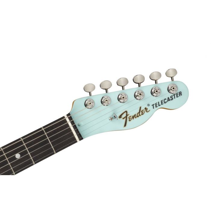 Fender Limited Edition Two-Tone Telecaster Daphne Blue Headstock