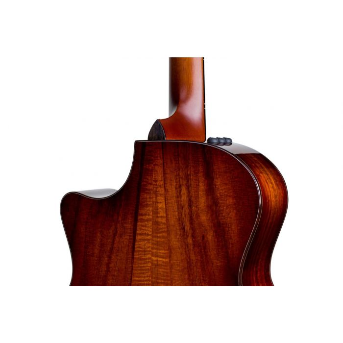 Neck Heel and Venetian Cutaway of Rear View of Taylor 514ce LTD Electro-Acoustic Guitar