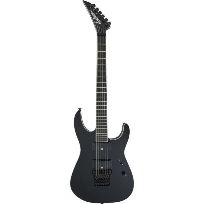 Full front view of a Mick Thomson signature Jackson Pro Series Soloist 2, with a Black finish