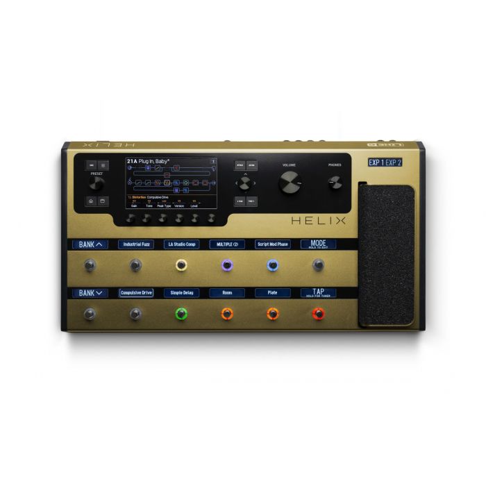 Line 6 Helix Limited Edition Gold Top View