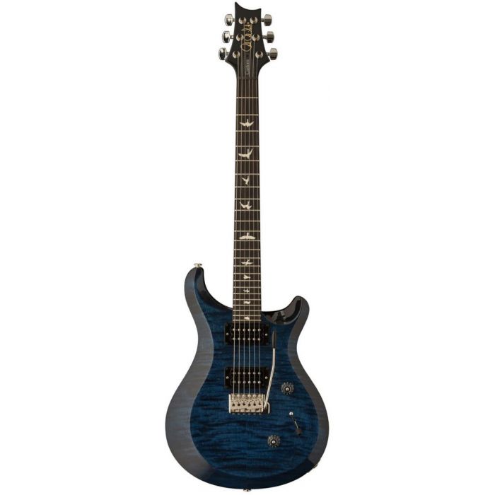 Professional quality PRS S2 electric guitar, with a Flame Maple top and Whale Blue finish