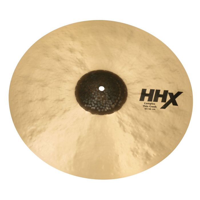Angled View of Sabian HHX 18 inch Complex Thin Crash Cymbal