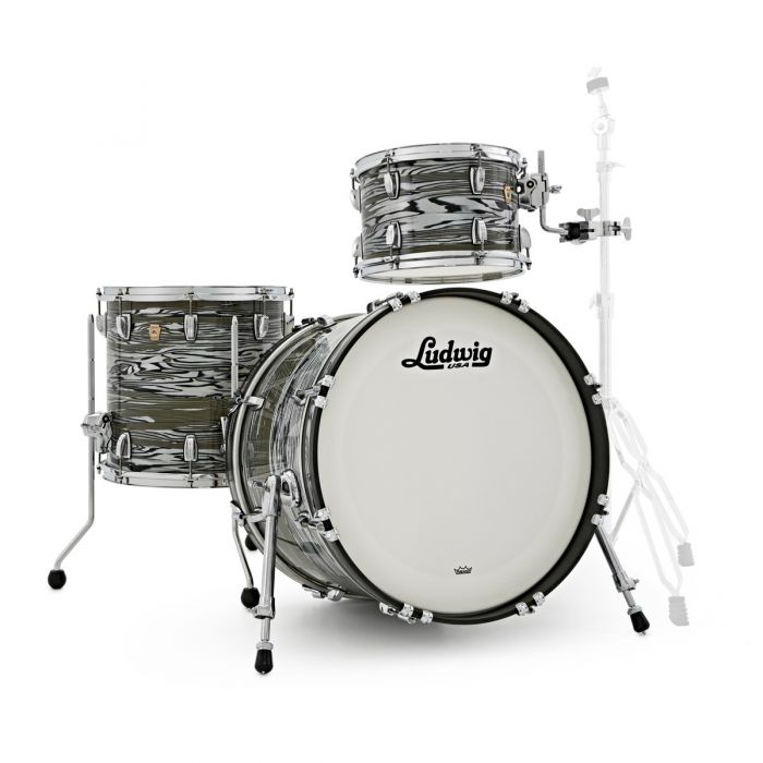 Ludwig Classic Maple Shell in Avocado Strata Front