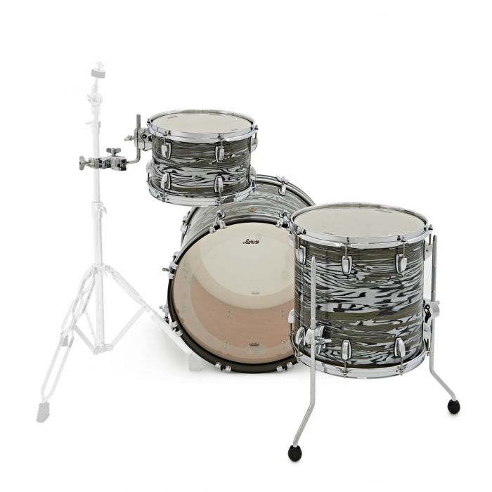 Ludwig Classic Maple Shell in Avocado Strata Rear View