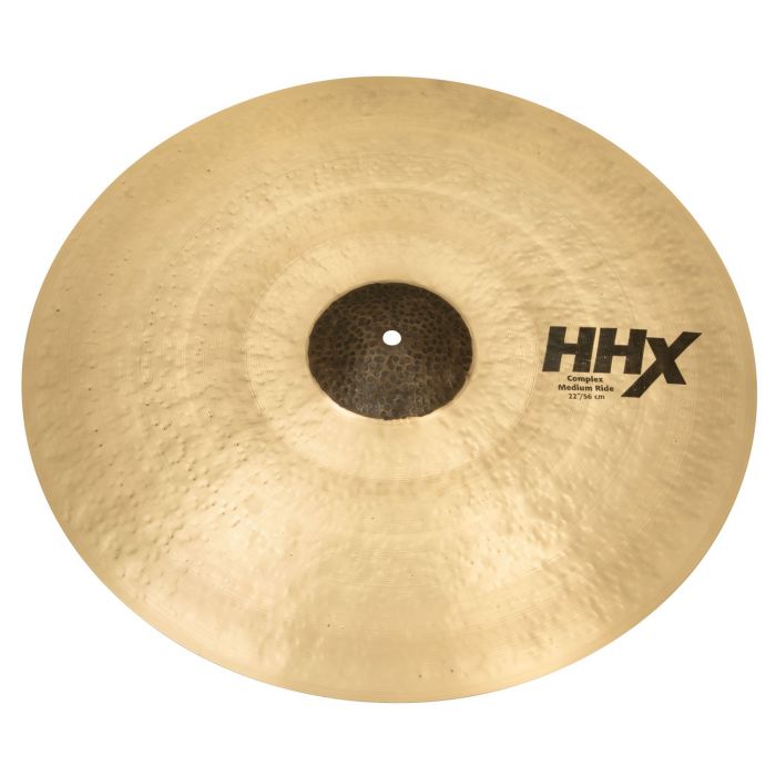 Angled View of Sabian HHX 22 inch Complex Medium Ride