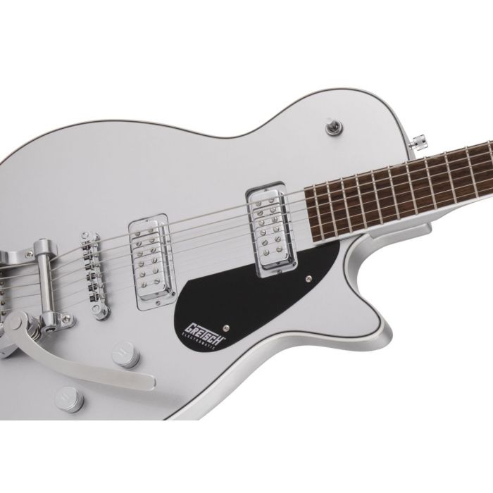 Gretsch G5260T Electromatic Jet Baritone Bigsby Airline Silver Detail