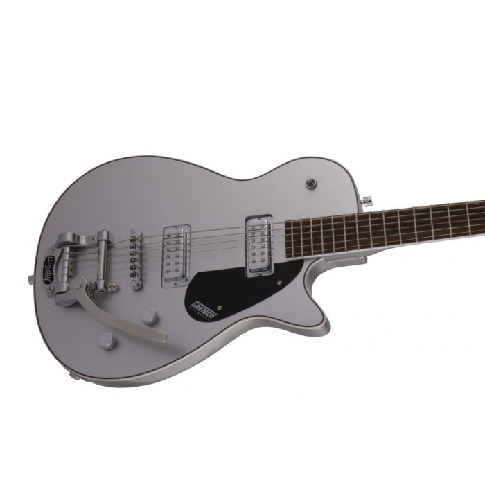 Gretsch G5260T Electromatic Jet Baritone Bigsby Airline Silver Right Body