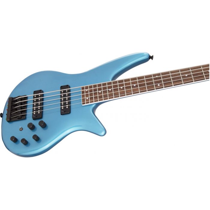 Jackson X Spectra Bass SBX V Electric Blue Right Body