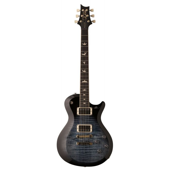 Front view of a PRS S2 McCarty 594 Singlecut Electric Guitar Faded Blue Smokeburst