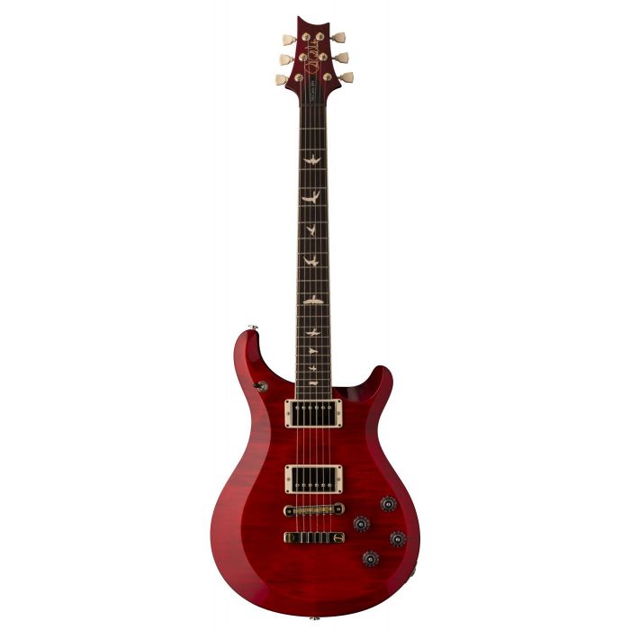 Front view of a PRS S2 McCarty 594 Electric Guitar Scarlet Red