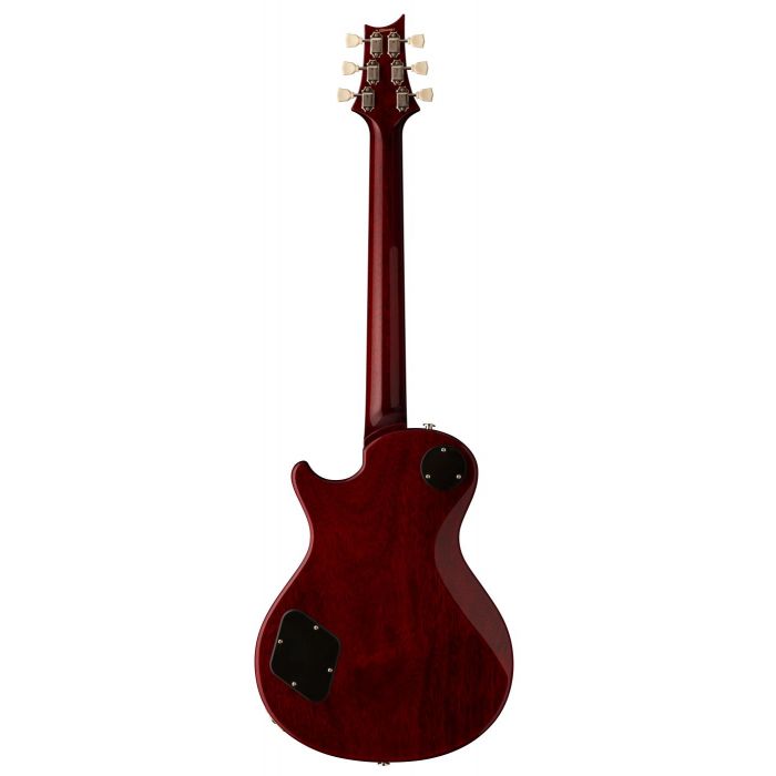 PRS S2 McCarty 594 Singlecut Electric Guitar with a Scarlet Red finish, seen from the rear