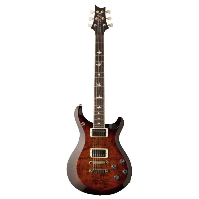Full frontal view of a PRS S2 McCarty 594 Electric Guitar with a Burnt Amber Burst finish