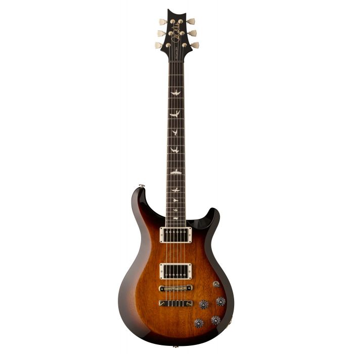 Full frontal view of a PRS S2 McCarty 594 Thinline Electric Guitar with a McCarty Tobacco Sunburst finish