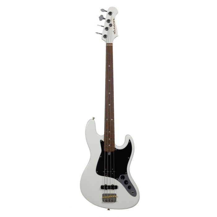 Full frontal view of an Ashdown The Grail 4 Bass Guitar, Olympic White