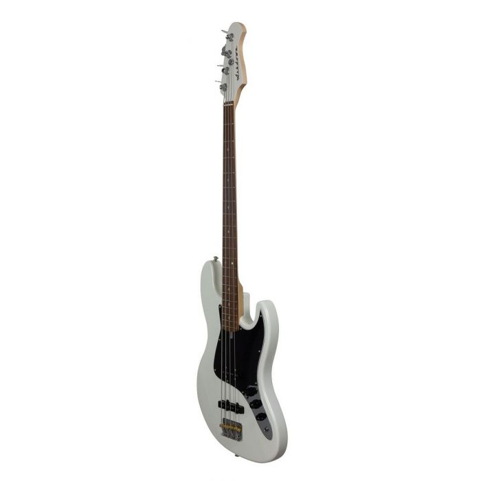 Front right angled view of an Ashdown The Grail 4 Bass Guitar, Olympic White