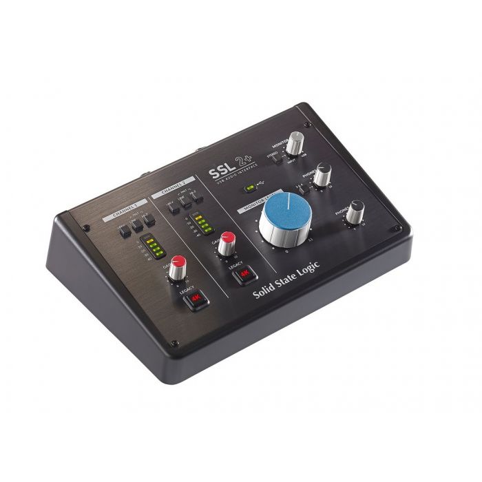 SSL 2+ USB Audio Interface Front Angle View