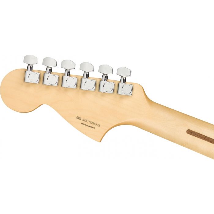 Fender Mustang 90 Aged Natural Back of Headstock