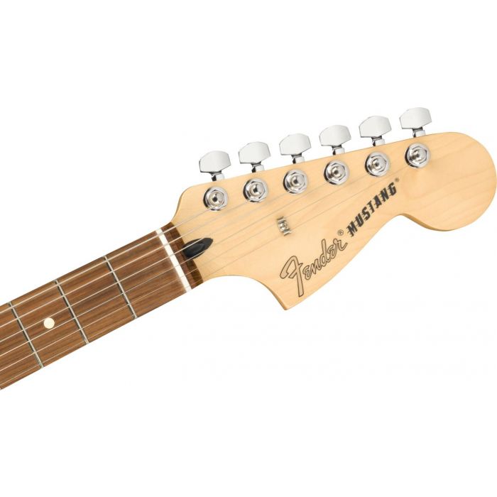 Fender Mustang 90 Aged Natural Headstock Front