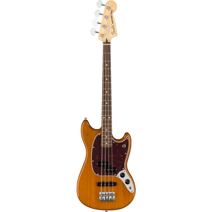 Fender Mustang Bass PJ Aged Natural Front
