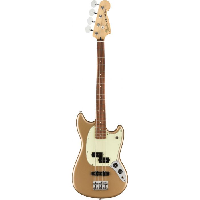 Fender Mustang Bass PJ Firemist Gold Front