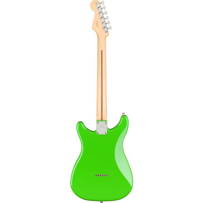 Rear View of Fender Player Lead II Electric Guitar Neon Green