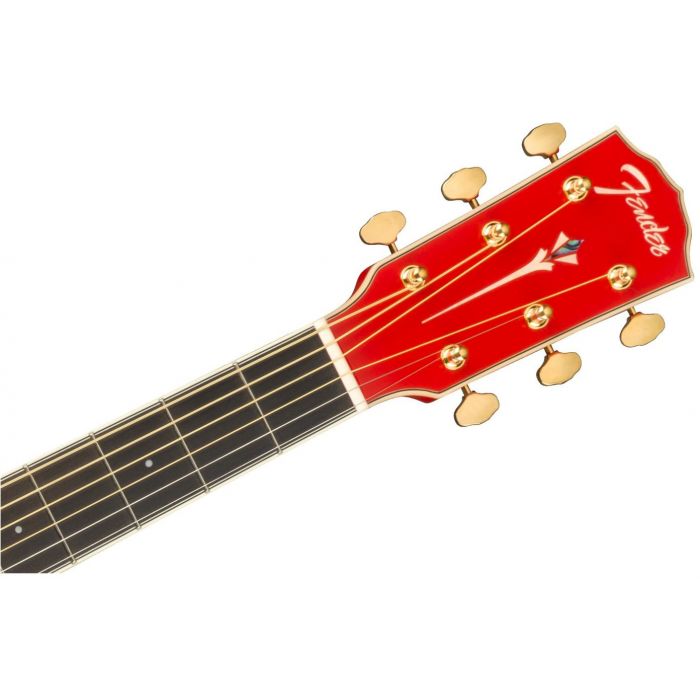 Fender LTD ED PM-1E Fiesta Red hdstckfrt