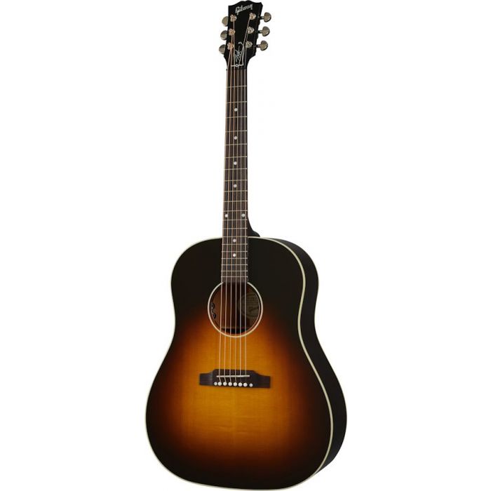 Full frontal view of a Gibson Slash J-45 November Burst Electro Acoustic Guitar