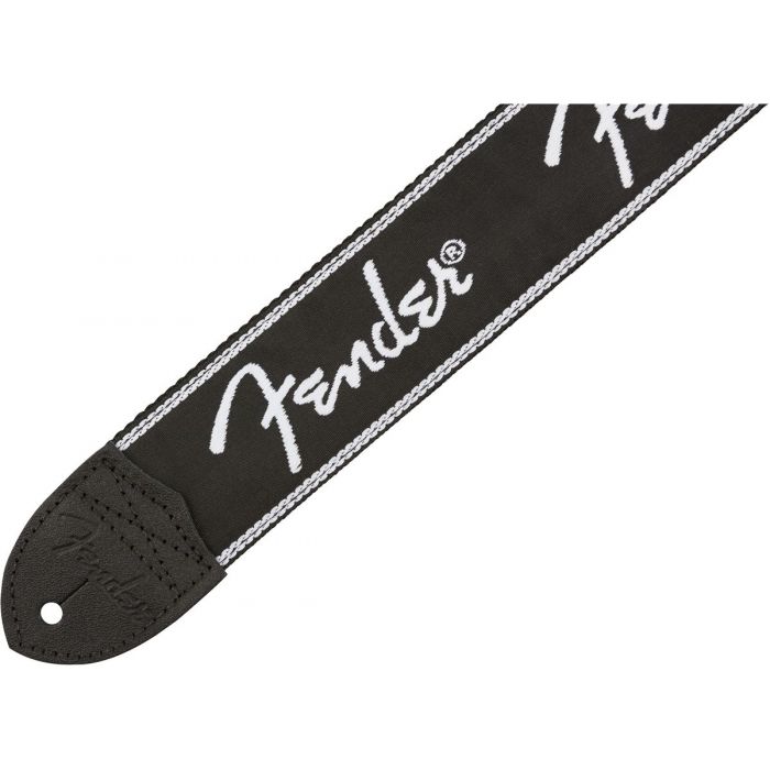 Fender Running Spaghetti Logo Strap Black Detail