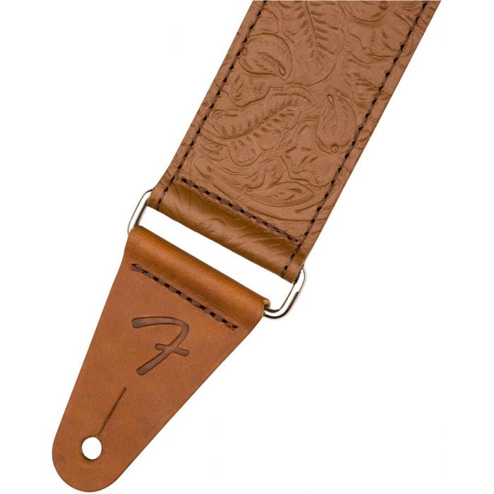 Fender Tooled Leather Guitar Strap 2 Brown Detail