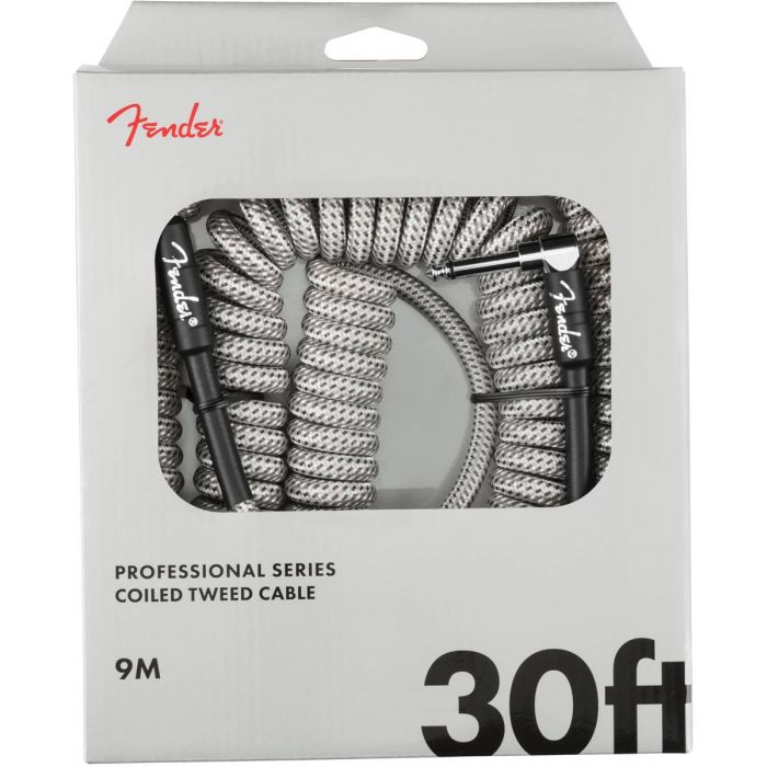 Fender Professional Coil Cable, 30ft, White Tweed
