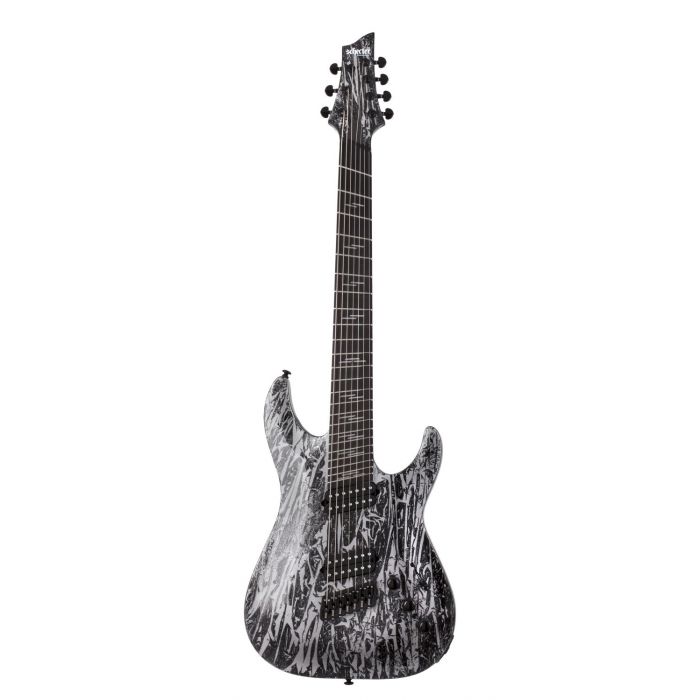 Schecter C-7 Multiscale Silver Mountain 7-String Electric Guitar