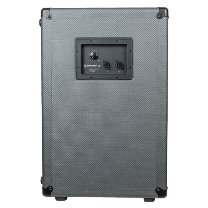 Rear panel vie wof a Darkglass Electronics D210N Lightweight 210 Bass Cabinet