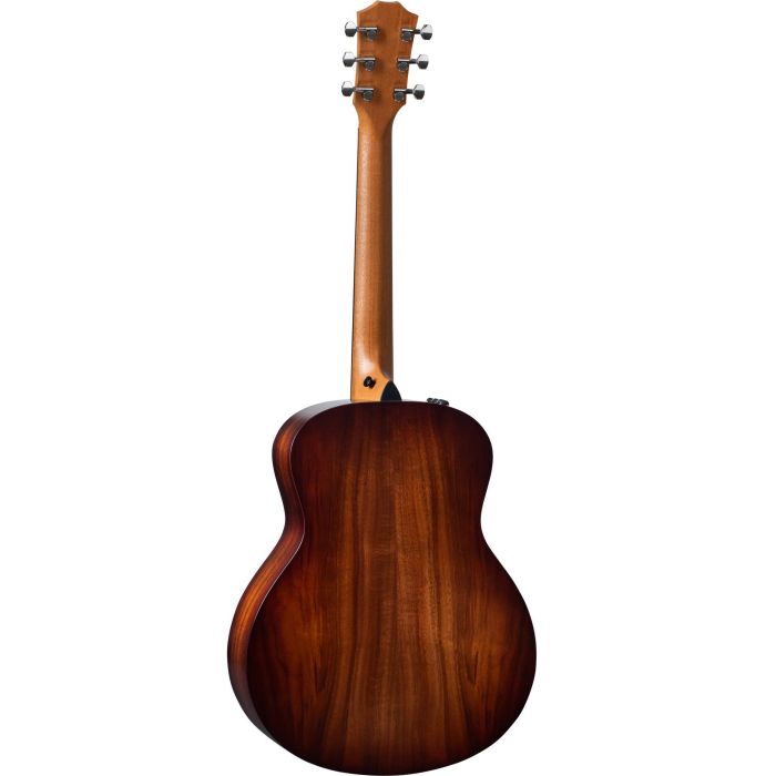 Full rear view of a Taylor GS Mini-e Koa Plus Electro Acoustic Guitar
