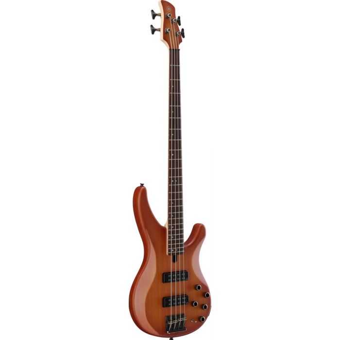 Yamaha TRBX505 4-String Bass in Brick Burst Front Angle