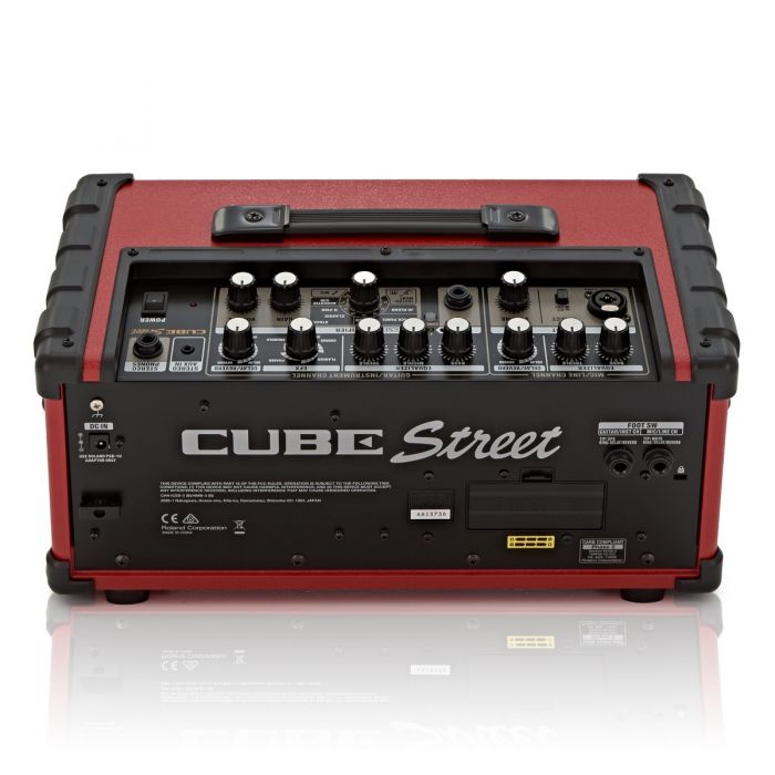 Roland Cube Street Battery Guitar Amplifier in Red Rear